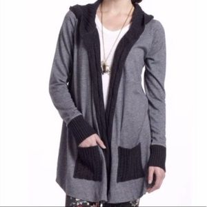 Anthropologie Hooded Cardigan XS